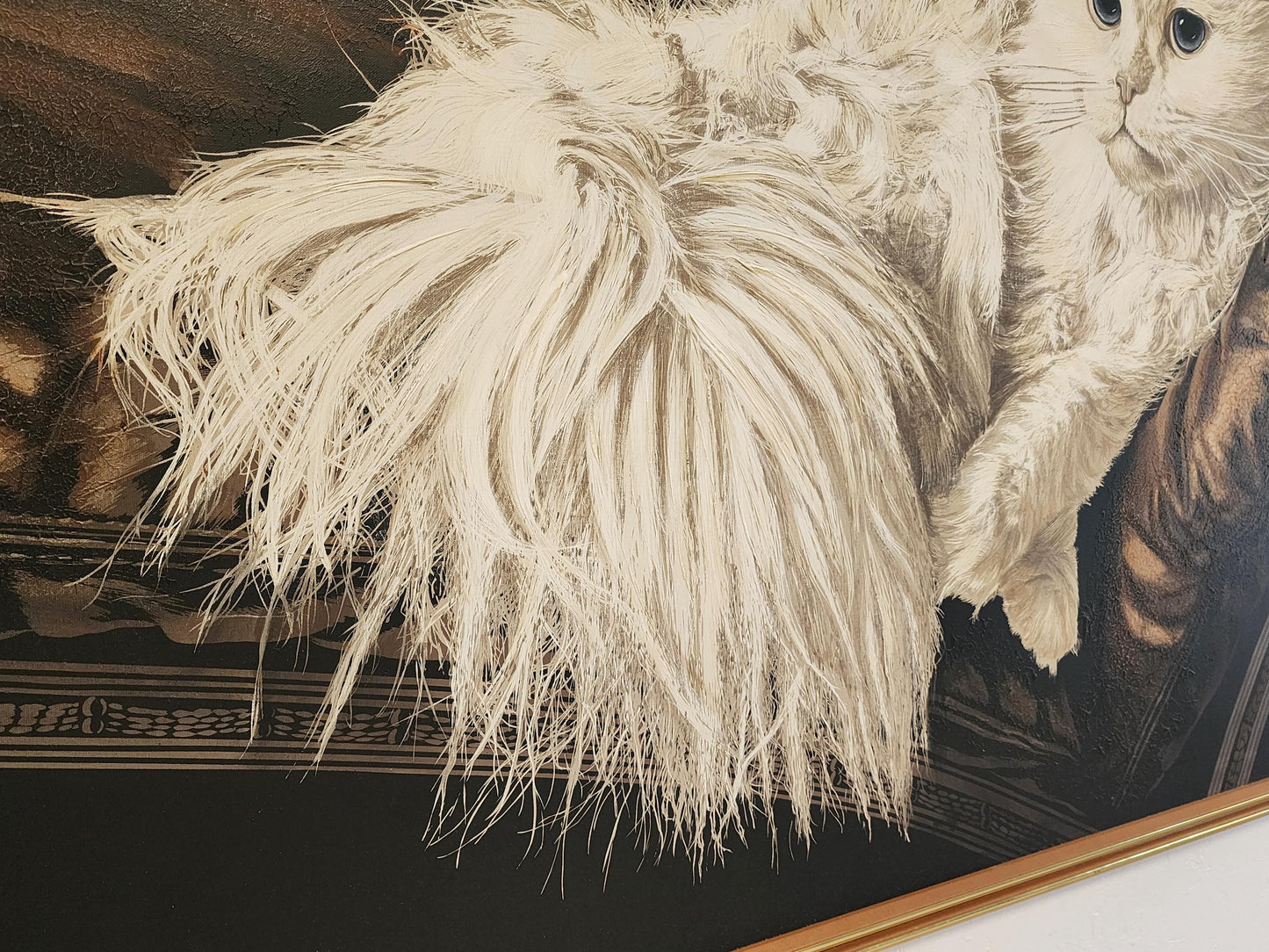 Antoinette Letterman Giclee Print The Resting Cat, 60 x 48 Cashmere Persian  MCM Artmaster Studios