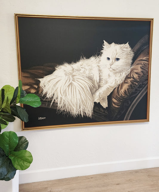 Antoinette Letterman Giclee Print The Resting Cat, 60 x 48 Cashmere Persian  MCM Artmaster Studios