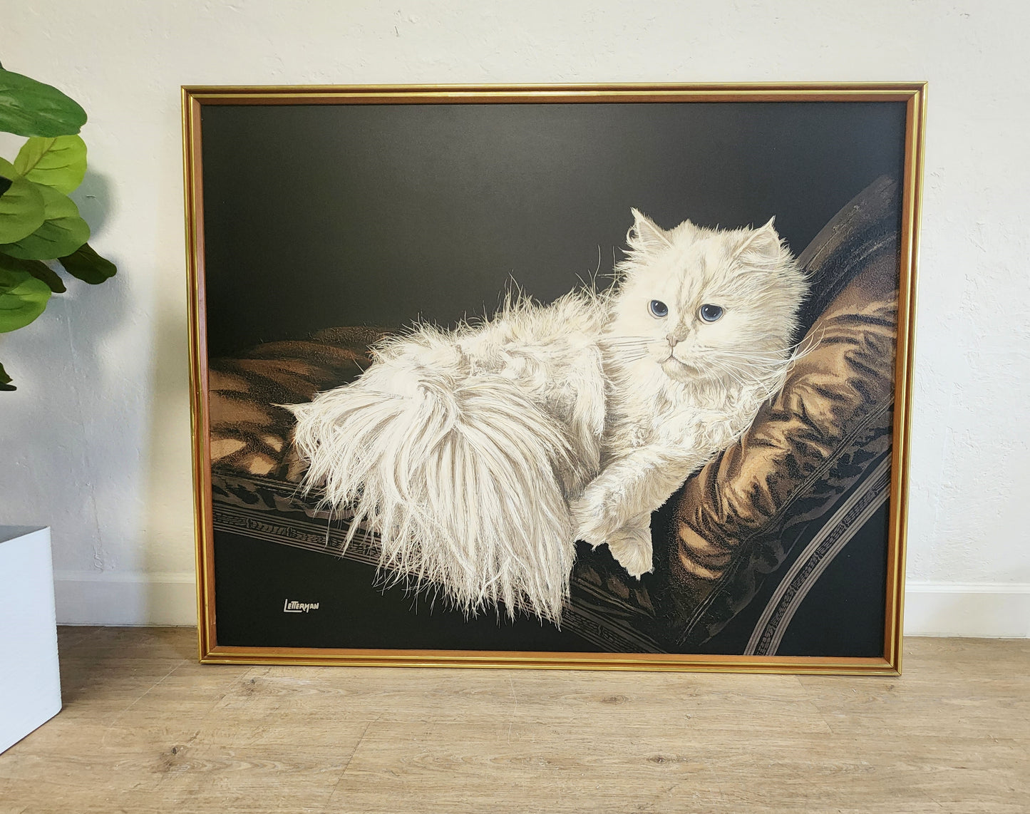 Antoinette Letterman Giclee Print The Resting Cat, 60 x 48 Cashmere Persian  MCM Artmaster Studios