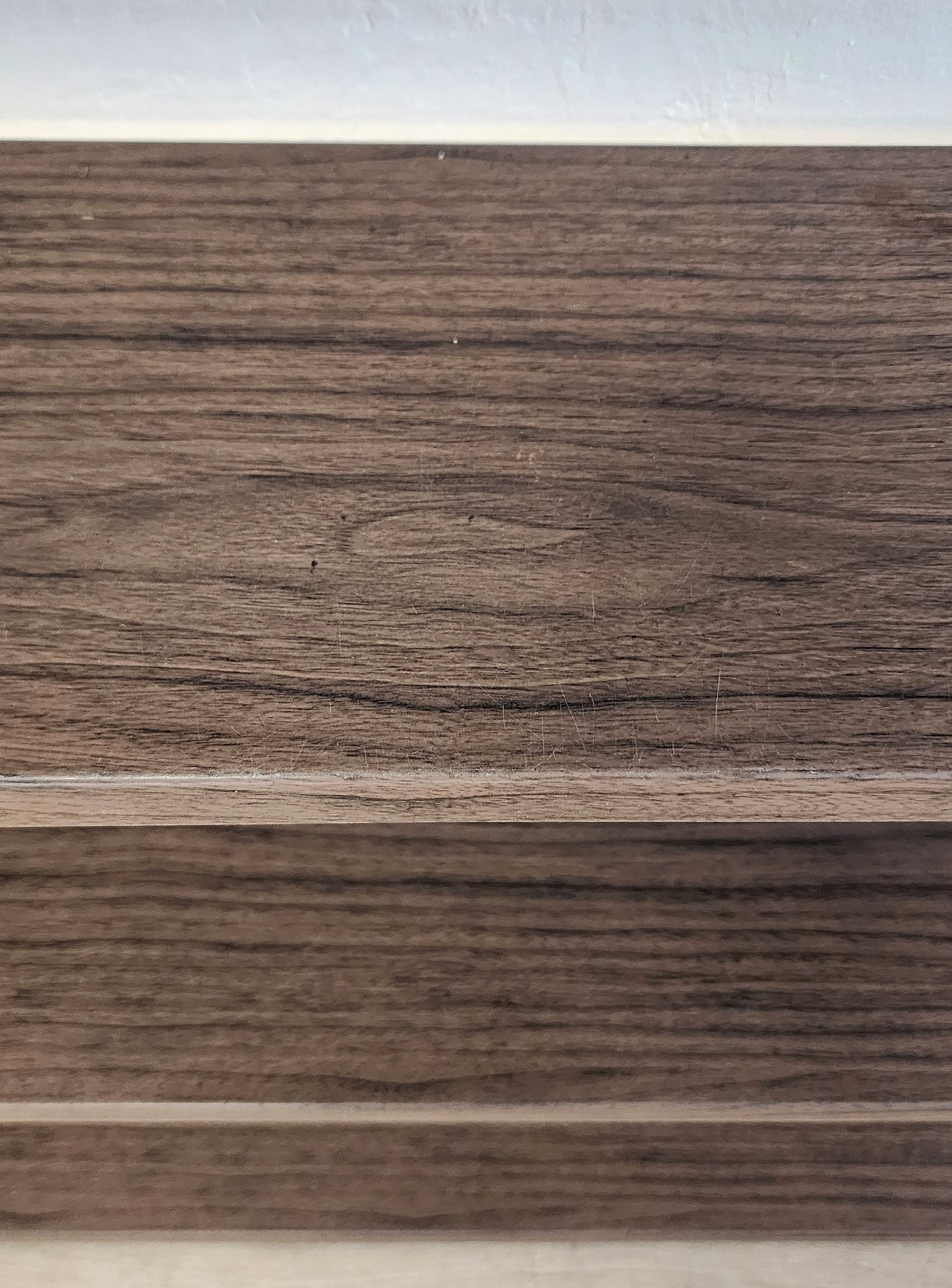 MCM Metal Faux Wood Bookshelf-Minimalist 4 Tier Paul McCobb Style Floor Shelf