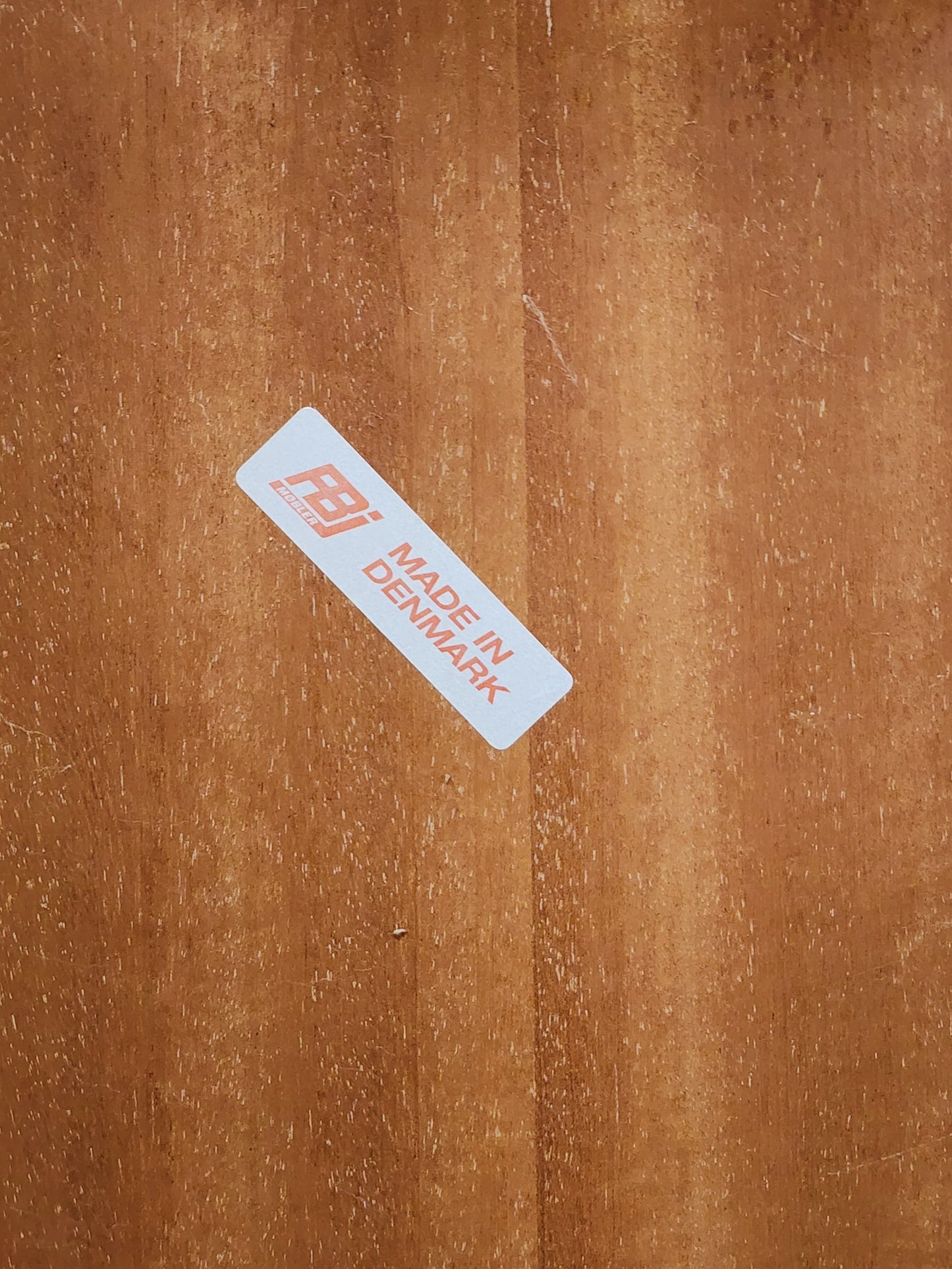 Vintage Danish Teak Rolling Table Magazine Rack w/ HEMP Sling FBJ MOBLER Denmark