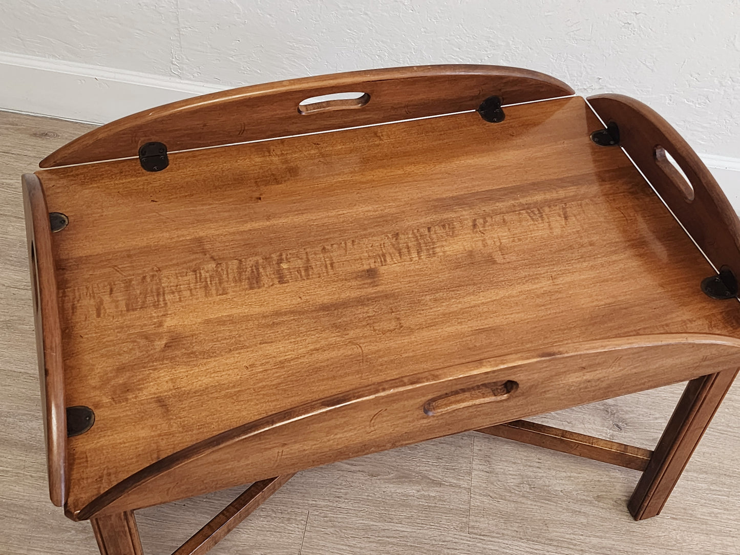 Ethan Allen Butler Table-Vintage Solid Wood Vintage  Rustic Coffee Table