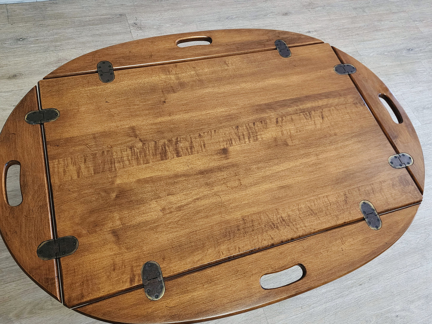 Ethan Allen Butler Table-Vintage Solid Wood Vintage  Rustic Coffee Table