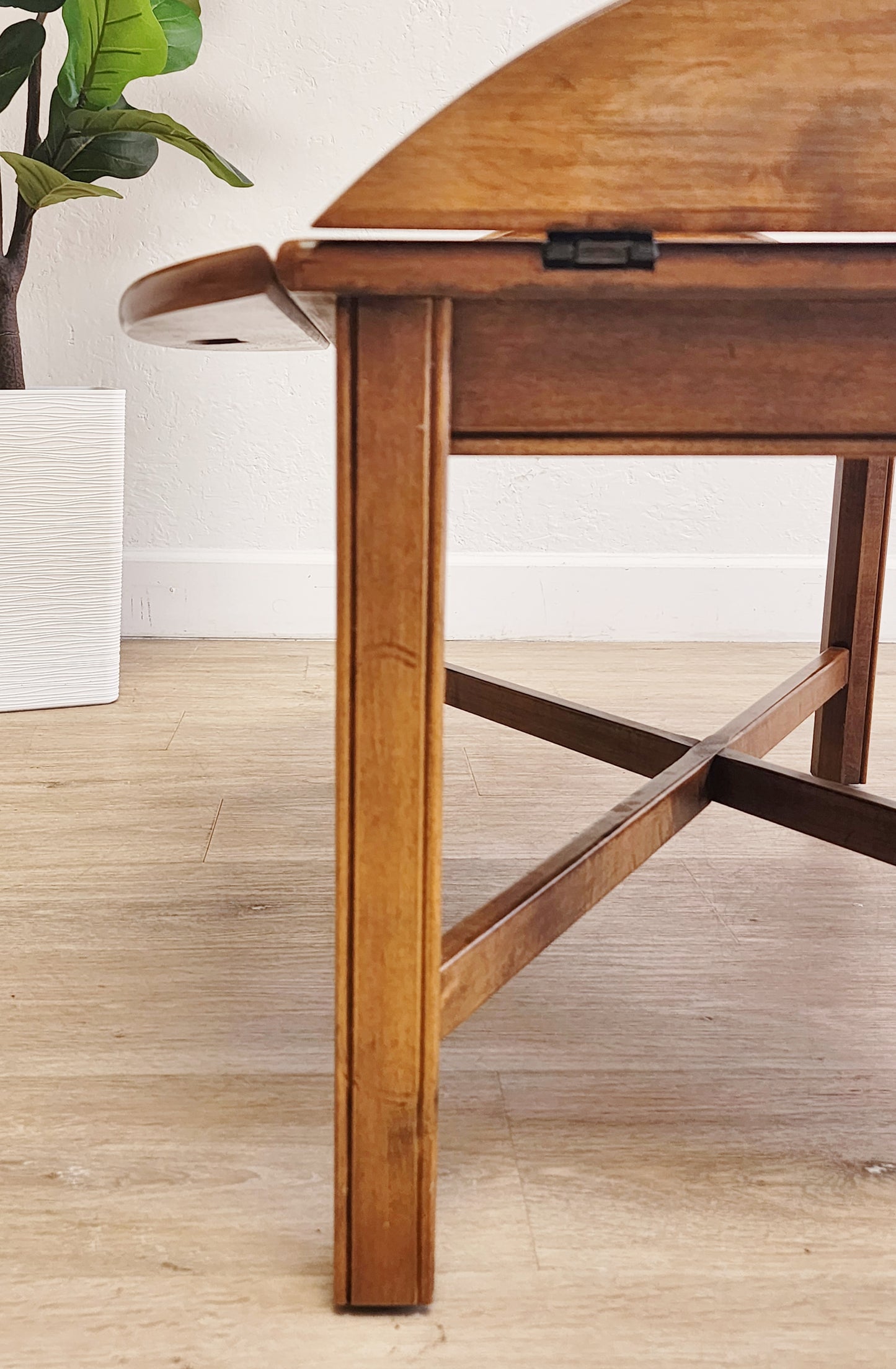 Ethan Allen Butler Table-Vintage Solid Wood Vintage  Rustic Coffee Table