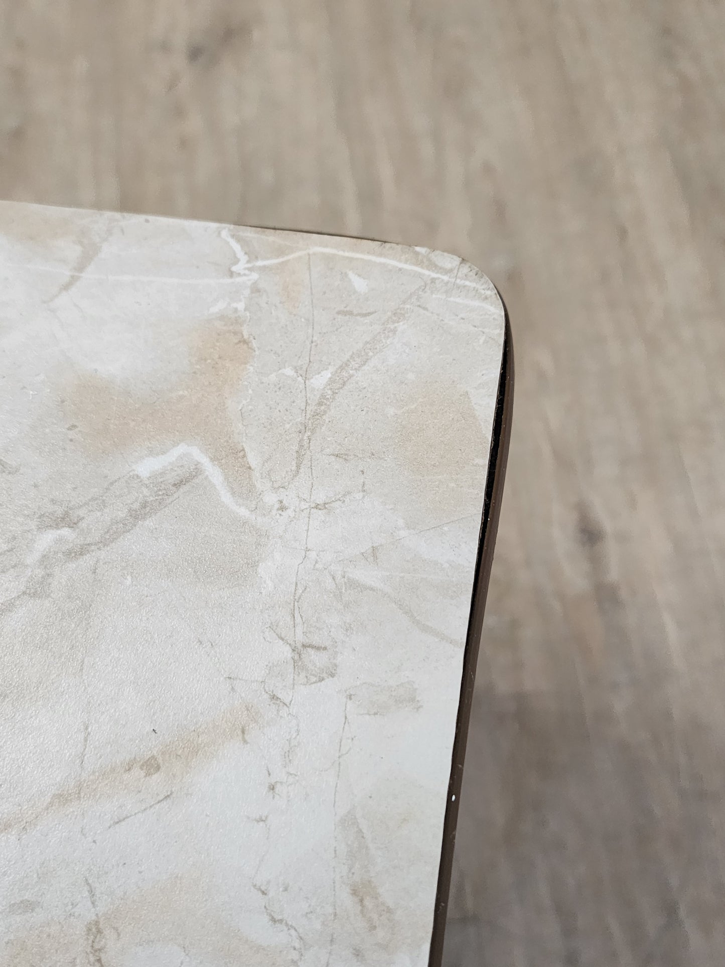 MCM Taper Leg Small Table-Atomic Plant Stand-Faux Marble Retro Low Side Table