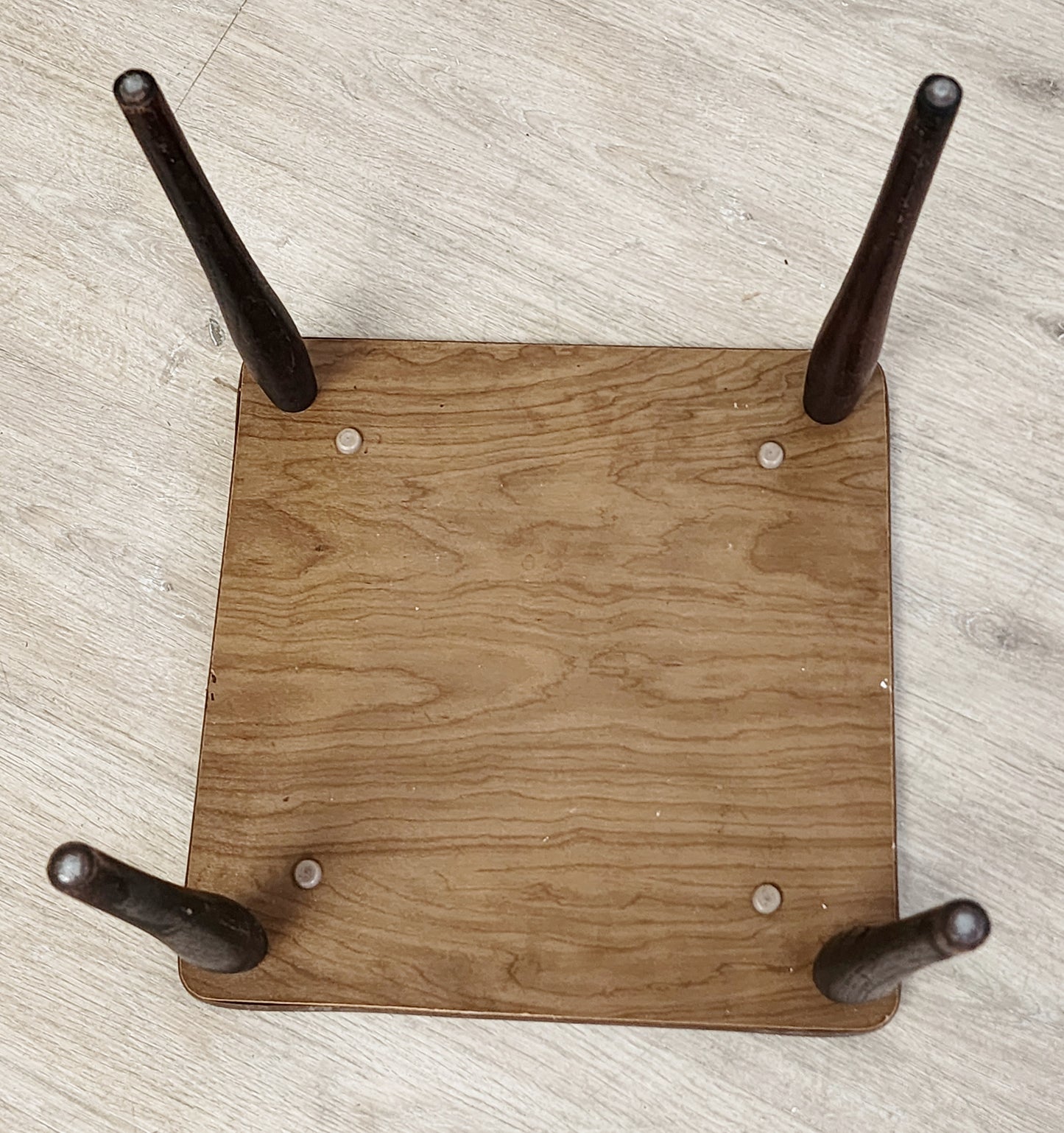 MCM Taper Leg Small Table-Atomic Plant Stand-Faux Marble Retro Low Side Table