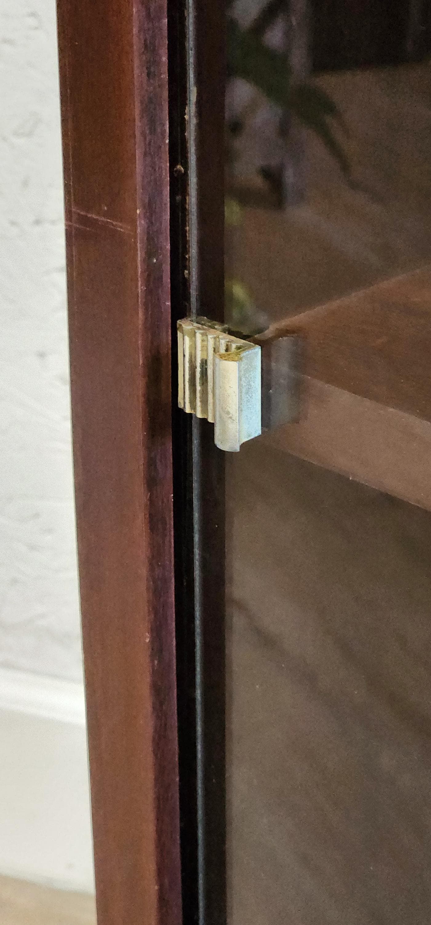 MCM Atomic Floor Shelf | Taper Leg Glass Door Vintage Display Shelf | Retro Bookshelf Cabinet