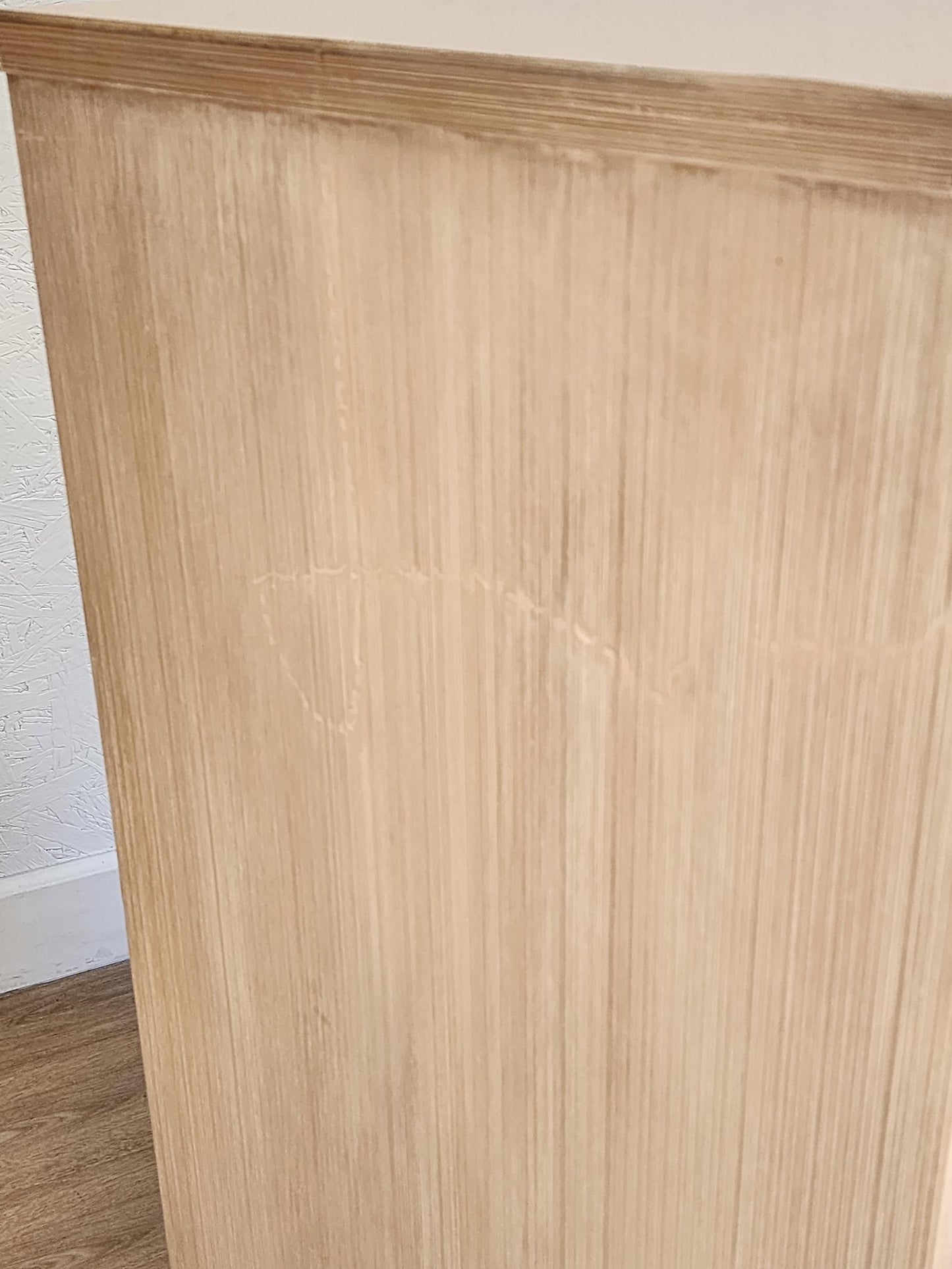 Mid Century Modern Kroehler High Boy-Blonde Ceruse Retro Tall Chest-Refreshed Beach Coastal Modern Bedroom Storage Entry Console