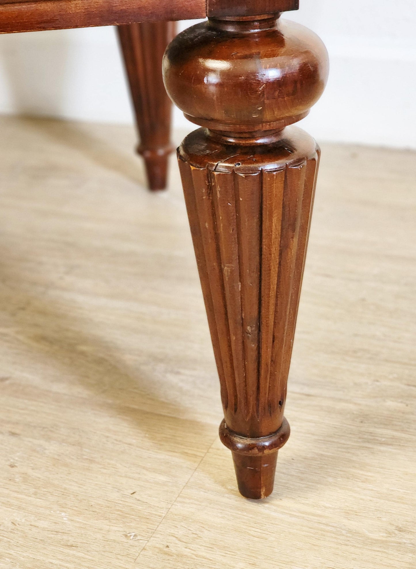 Ethan Allen British Classics Drop Leaf Desk-Large Solid Wood Executive Floating Traditional Marshall Desk