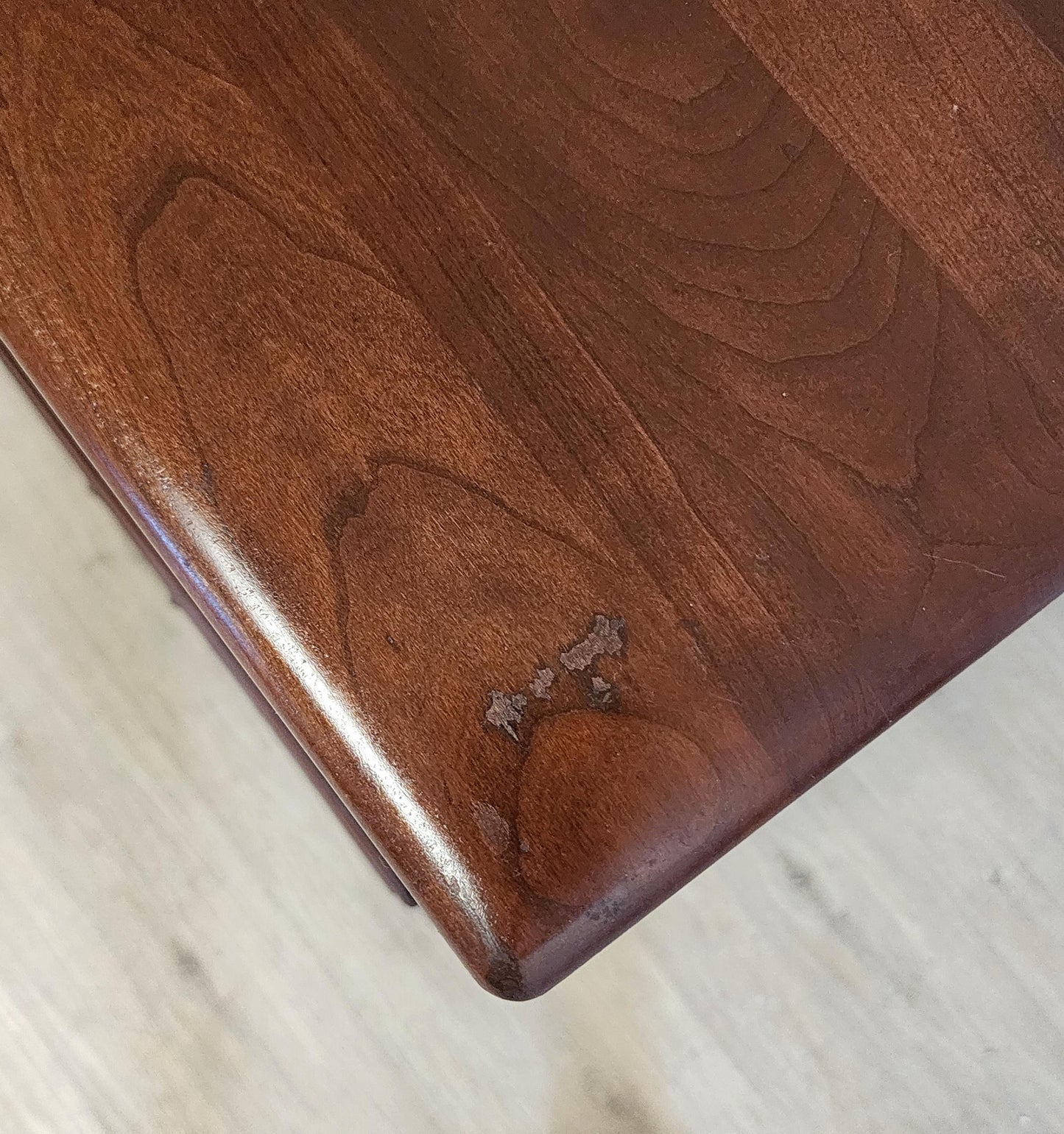 Ethan Allen American Traditional Nightstand Solid Cherry 11-5016 Open Cabinet 2 Drawer Classic End Table