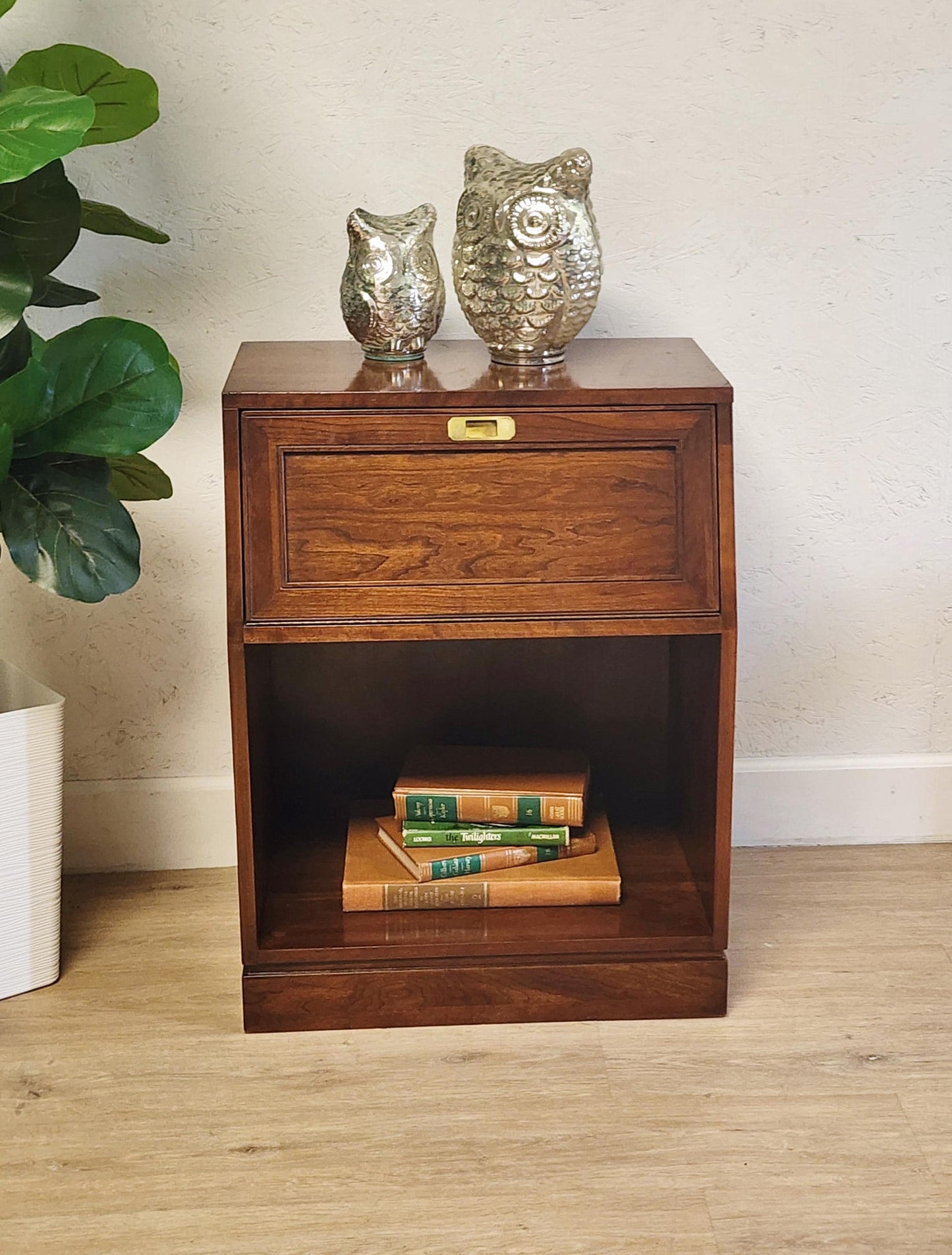 vintage campaign end table