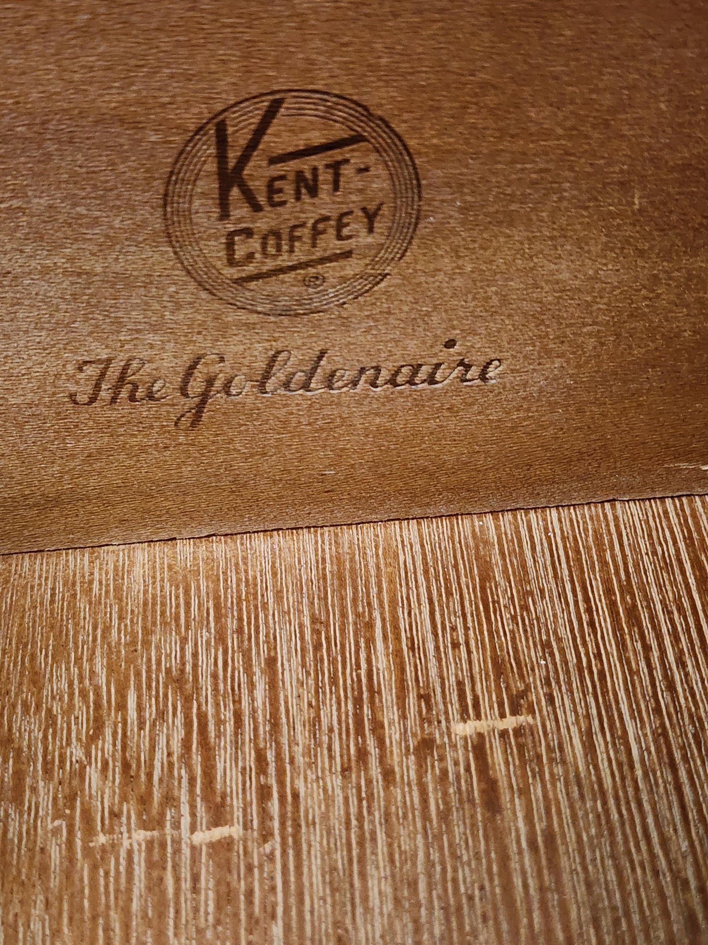 PAIR Kent-Coffey The Goldenaire  MCM NIGHTSTANDS-1950s Retro Solid Wood Kent Coffey Tables