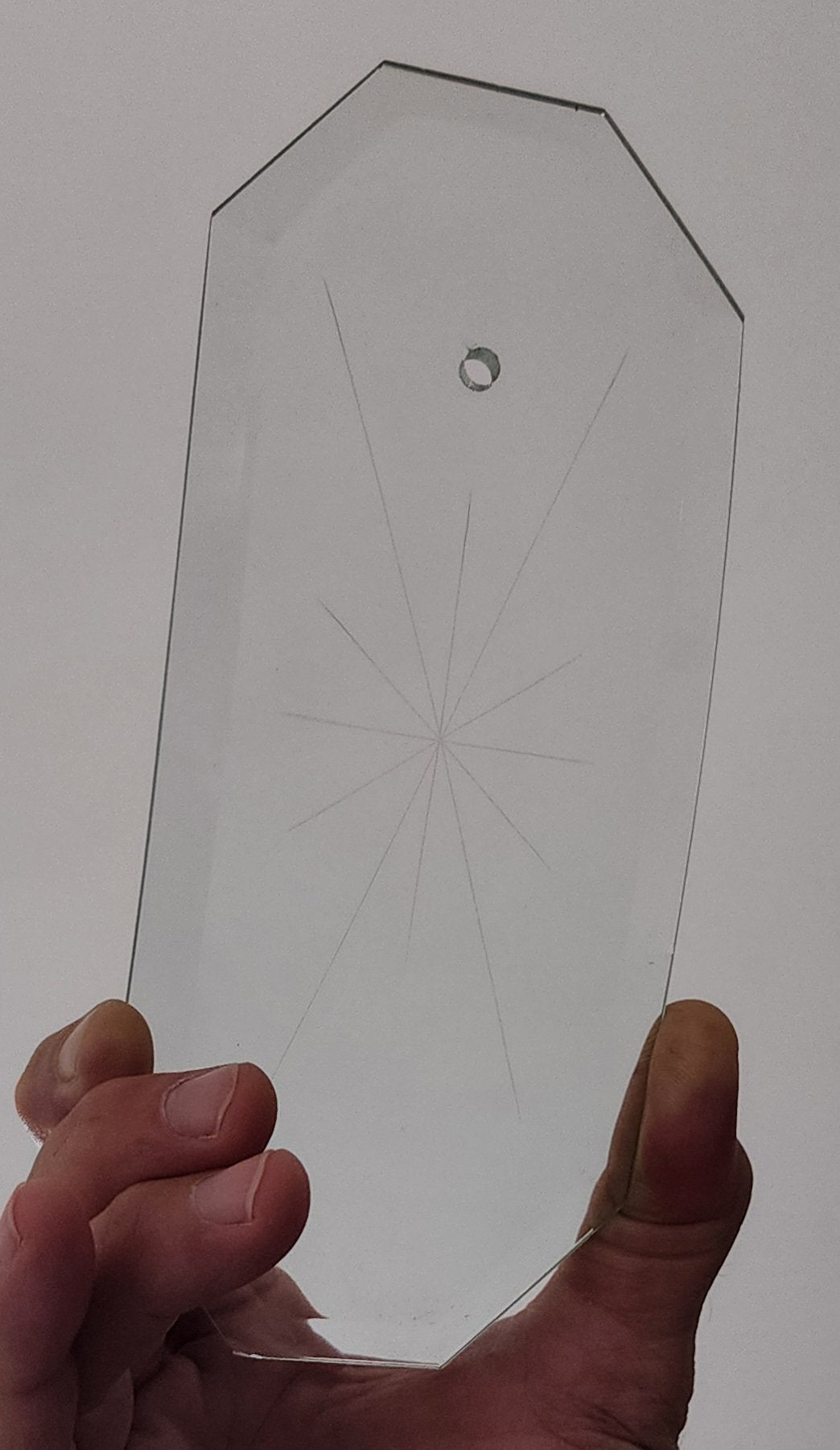 Curved Glass Replacement Panels for Chandelier- Curved Chandelier Glass Panels--Replacement Starburst Octagon Glass Panels