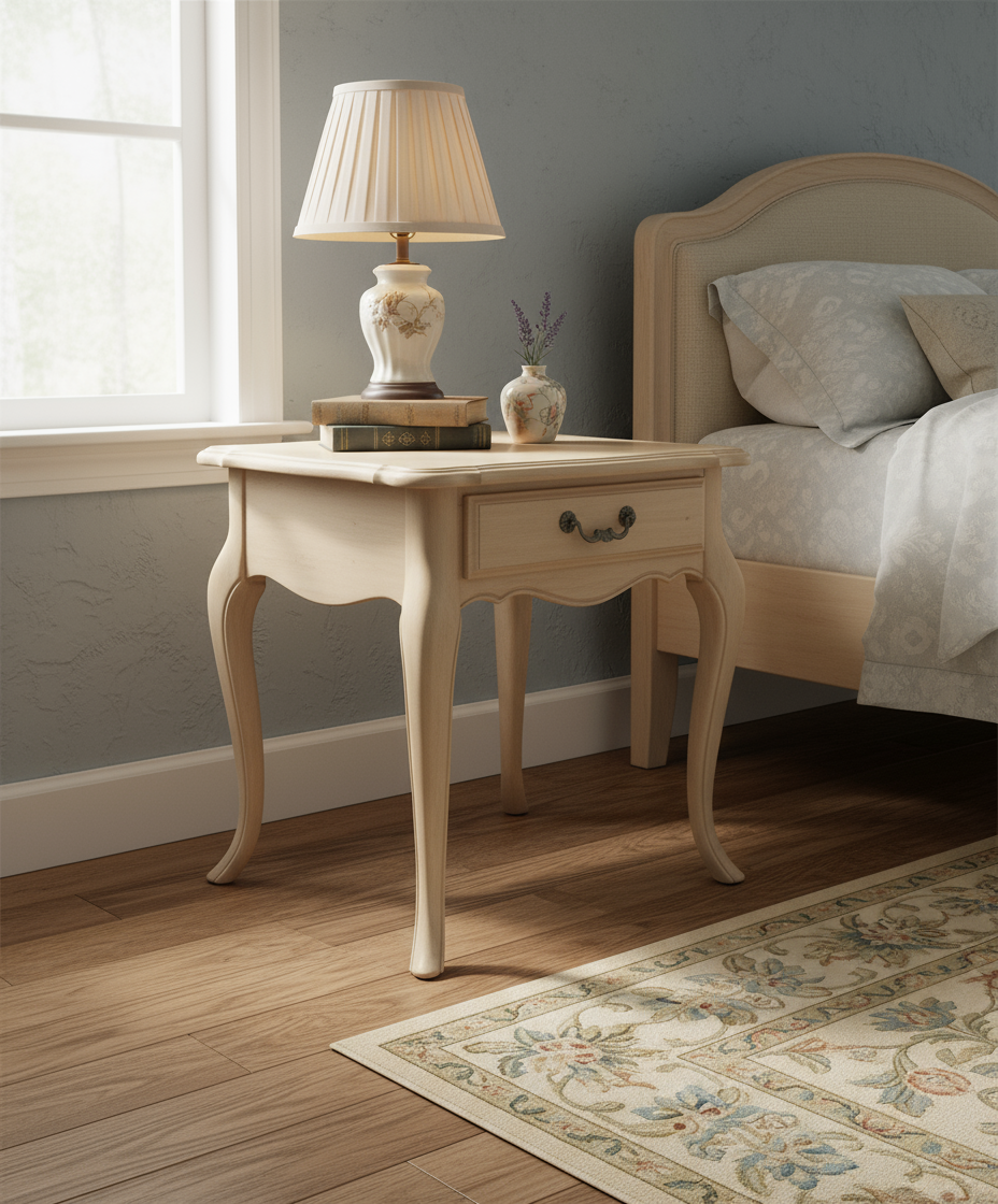 Ethan Allen Country French End Table in elegant interior setting