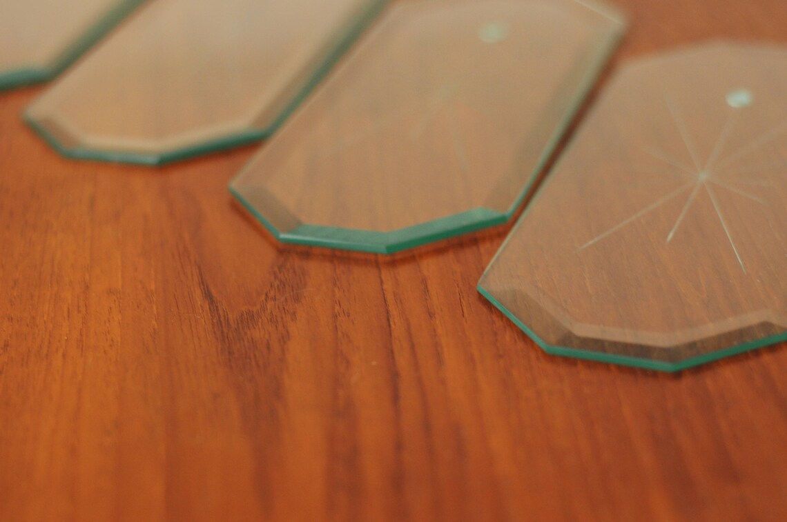 Star Glass Panel- Beveled Replacement Panel for Chandelier-Clear Octagon Starburst Glass Shades