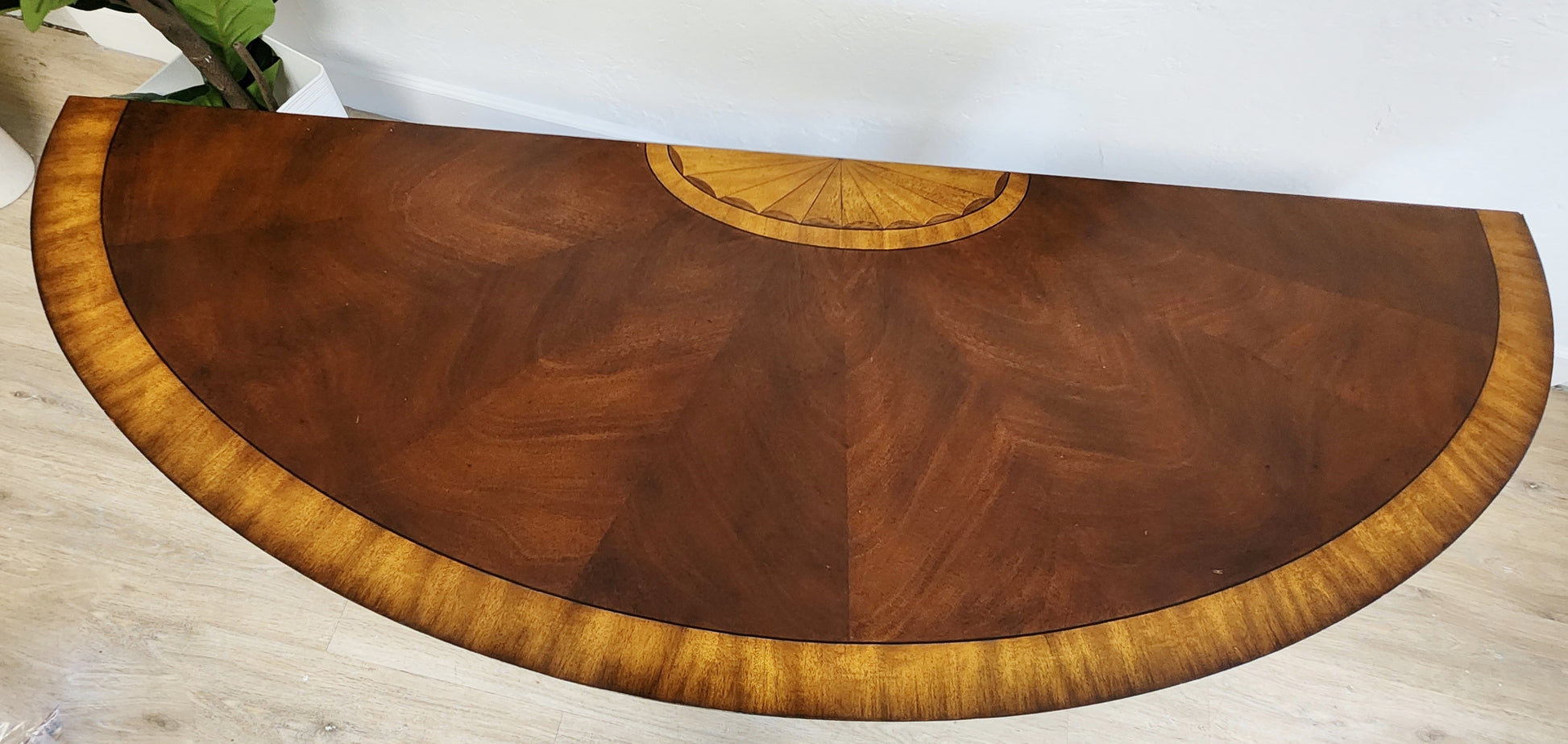 inlaid Solid Wood Ethan Allen console table