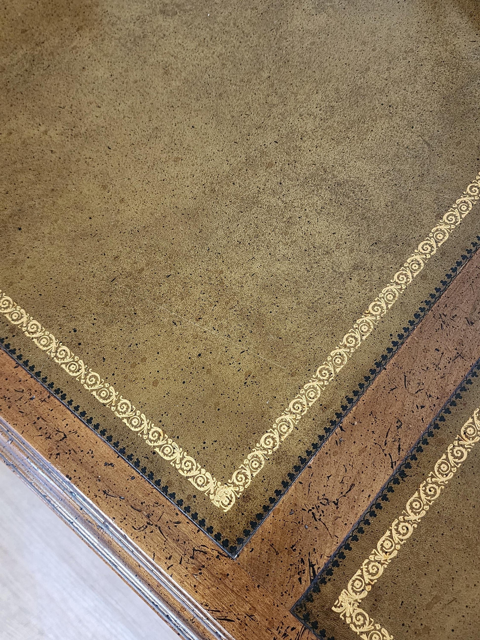 leather top vintage desk fun florida finds