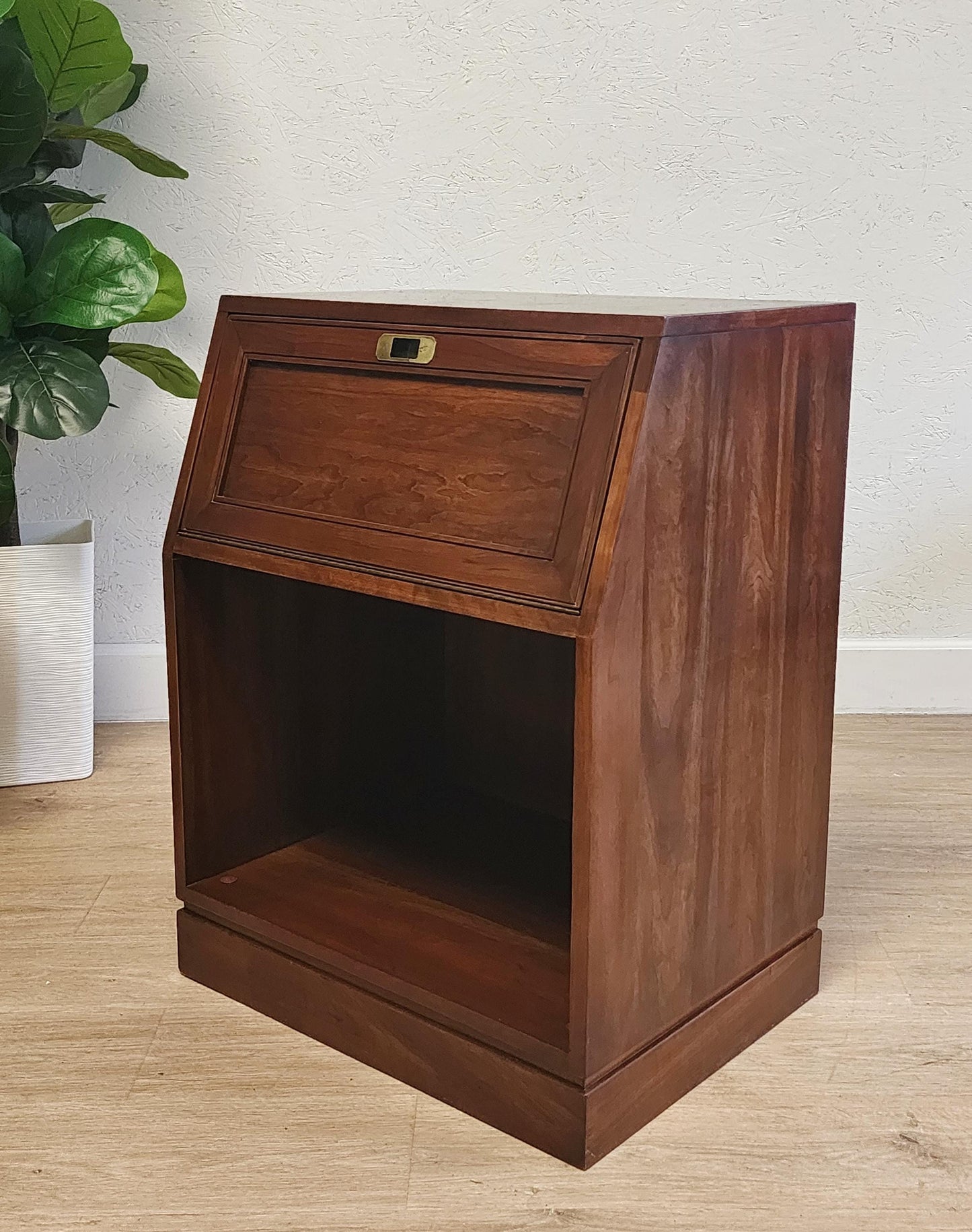 ethan allen campaign storage nightstand