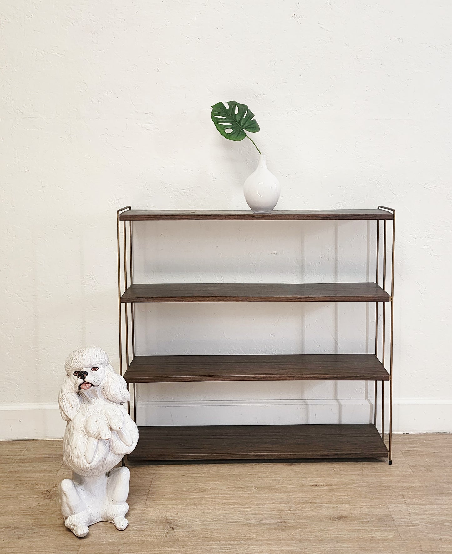 vintage 4 tier mid century mccobb style shelf